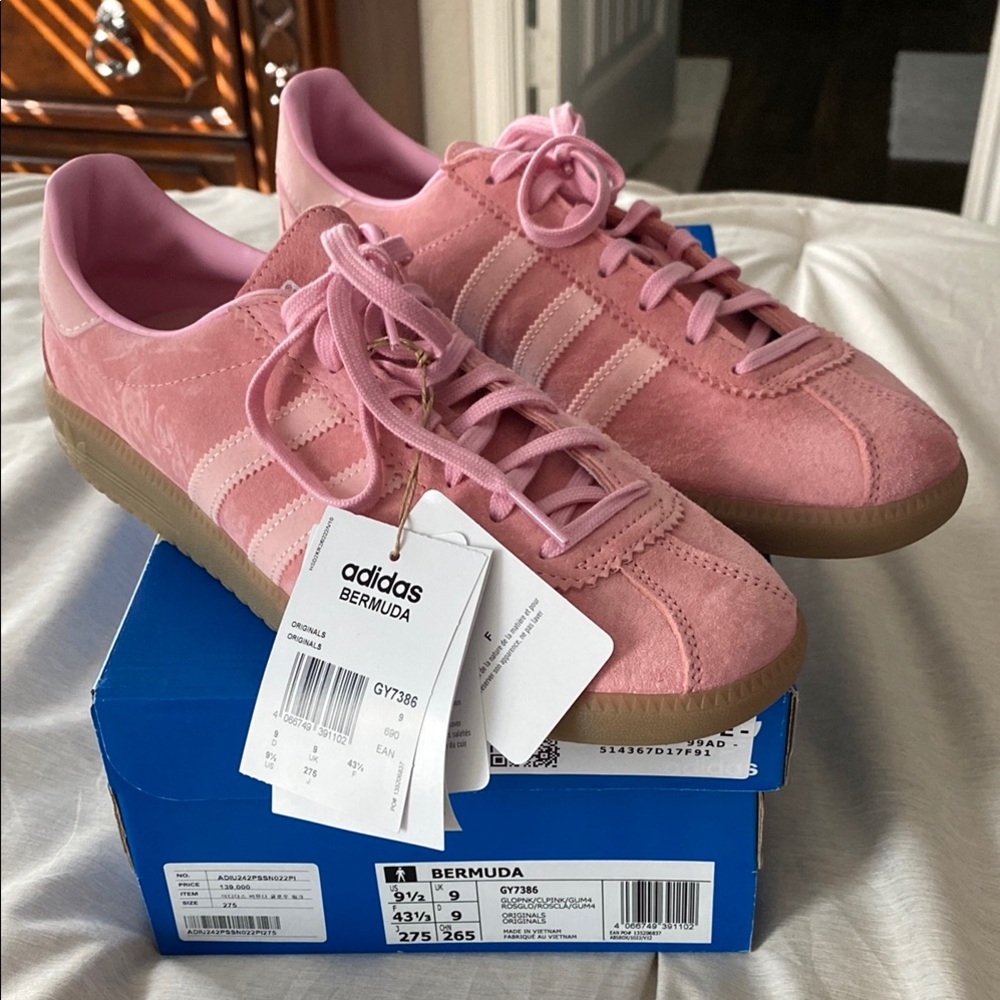 Adidas Women's Pink Bermuda Sneakers